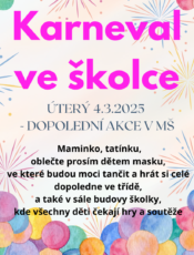 Karneval ve školce