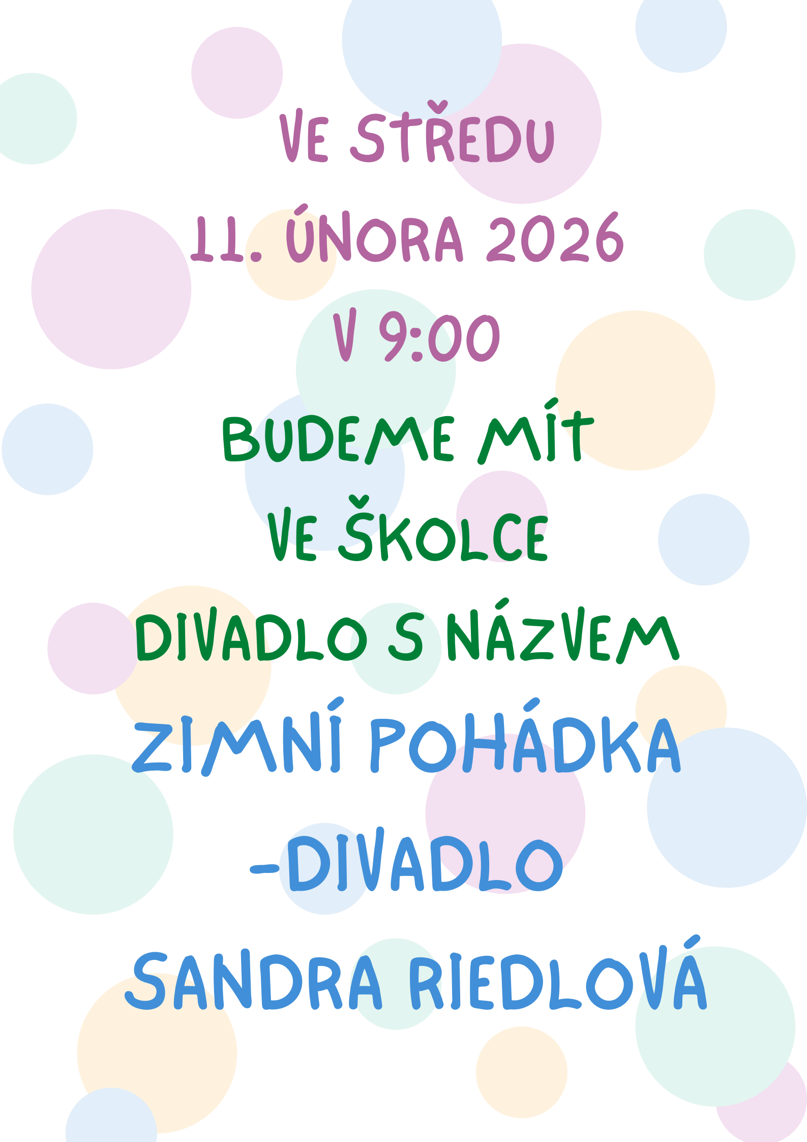 DIVADLO ÚNOR –  ZIMNÍ POHÁDKA